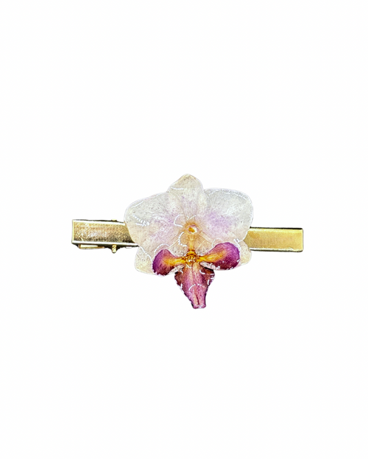 Orchid hair clips