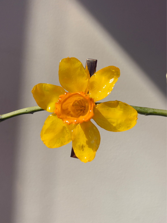 Daffodil Hair clip