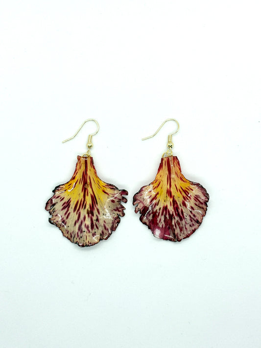 Flamboyant petal earrings