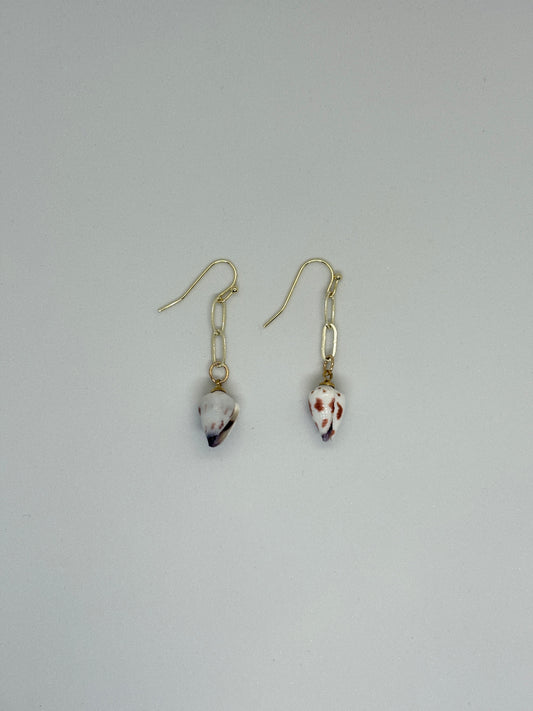 Lighting cone shell earring
