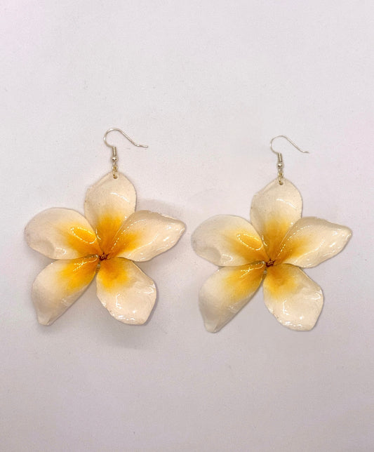 Frangipani earrings