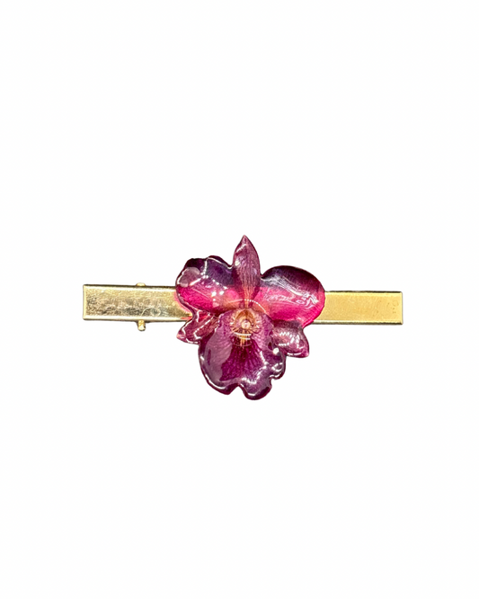 Orchid hair clips